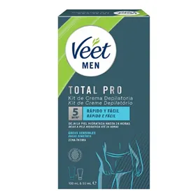 Veet Miehet Depilatory Cream Herkkiä alueita 100ml Set 2 Pieces